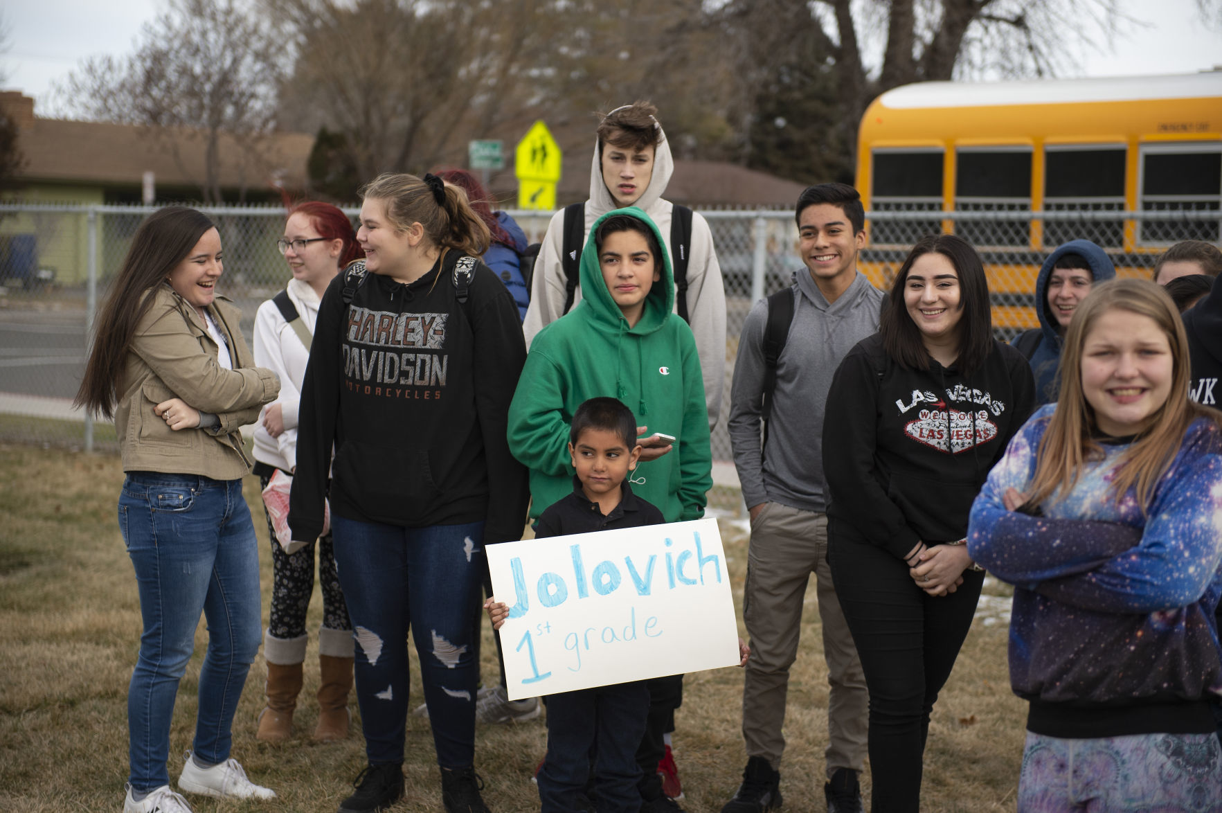 Elementary students meet their pen-pals